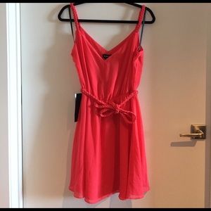 BEBE Coral mini dress